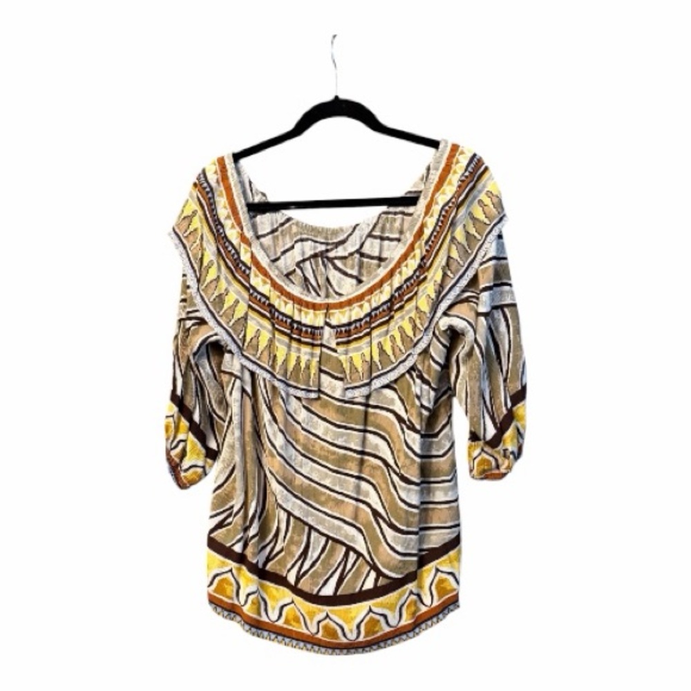 Chico's Multicolor Off-Shoulder Blouse